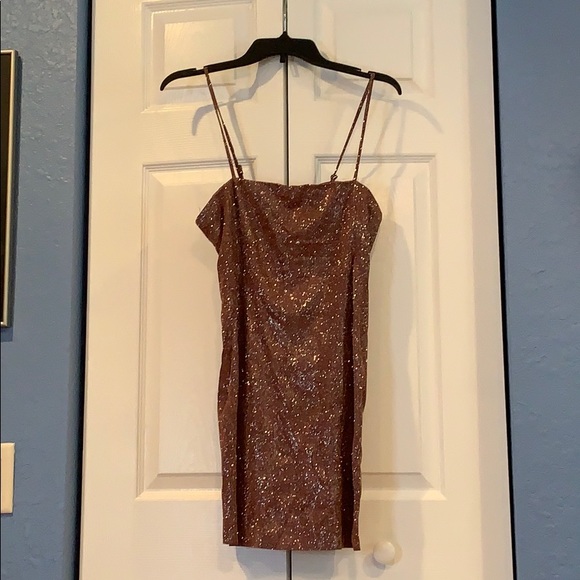 Lulus Sparkly Mauve Mini Dress✨ - Picture 4 of 4